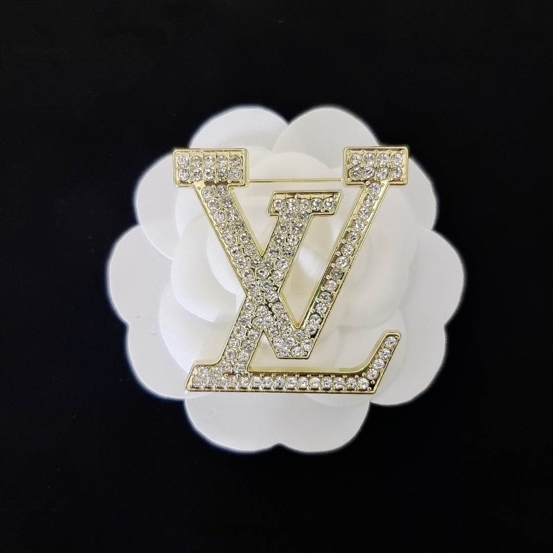 LVB017 Crystal Sparkling Louise Brooch - ccjewelryacc
