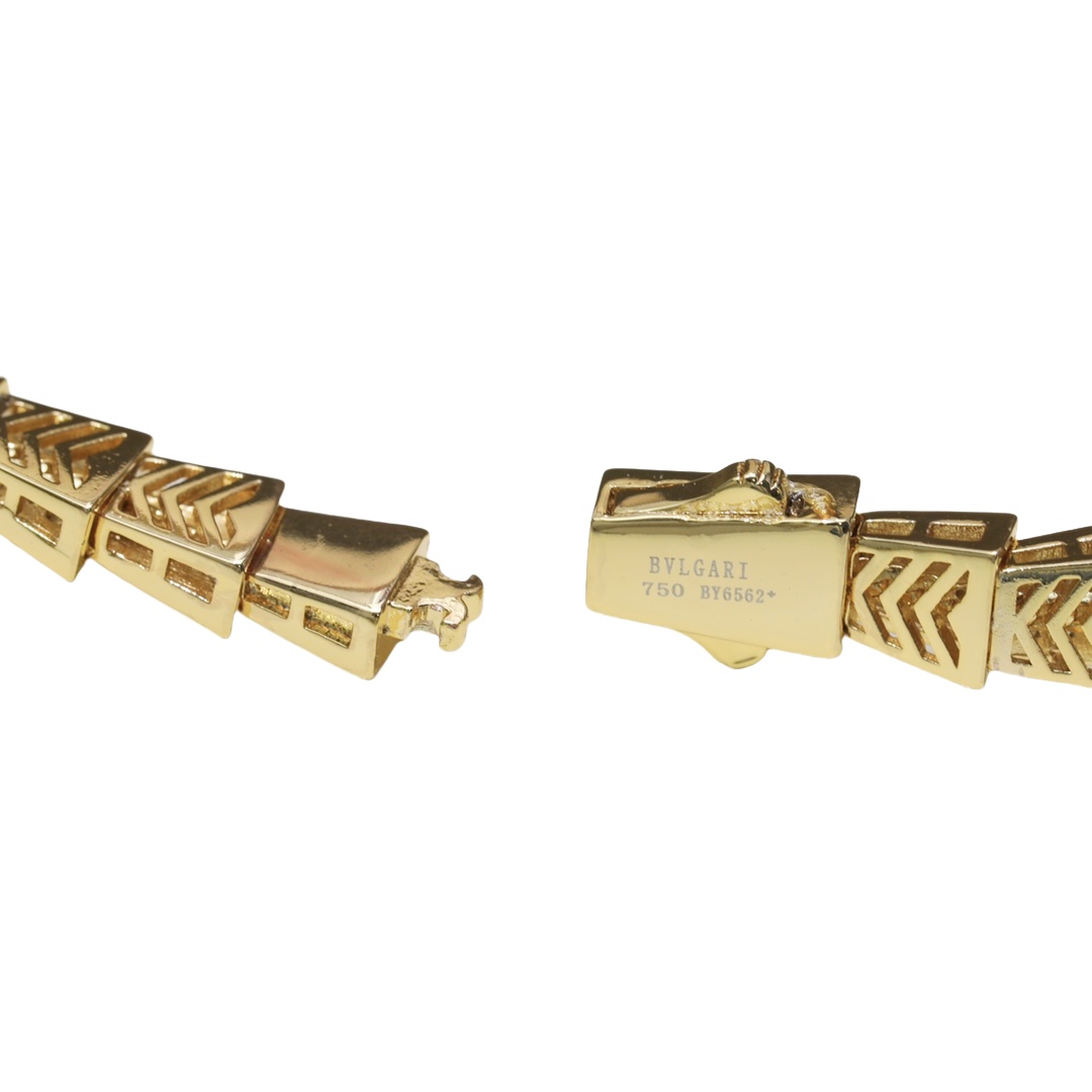 BGN036  Half diamond Serpenti viper necklace - ccjewelryacc