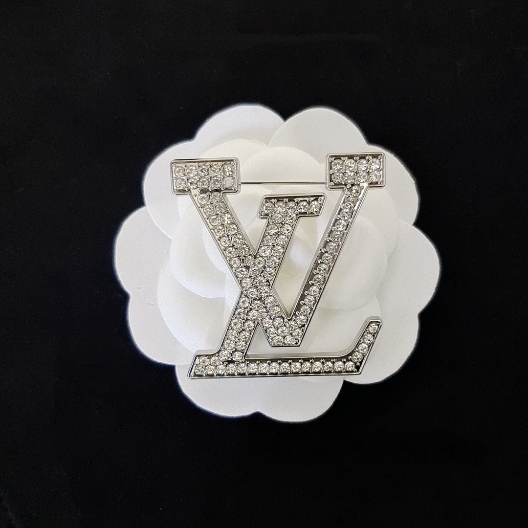 LVB017 Crystal Sparkling Louise Brooch - ccjewelryacc
