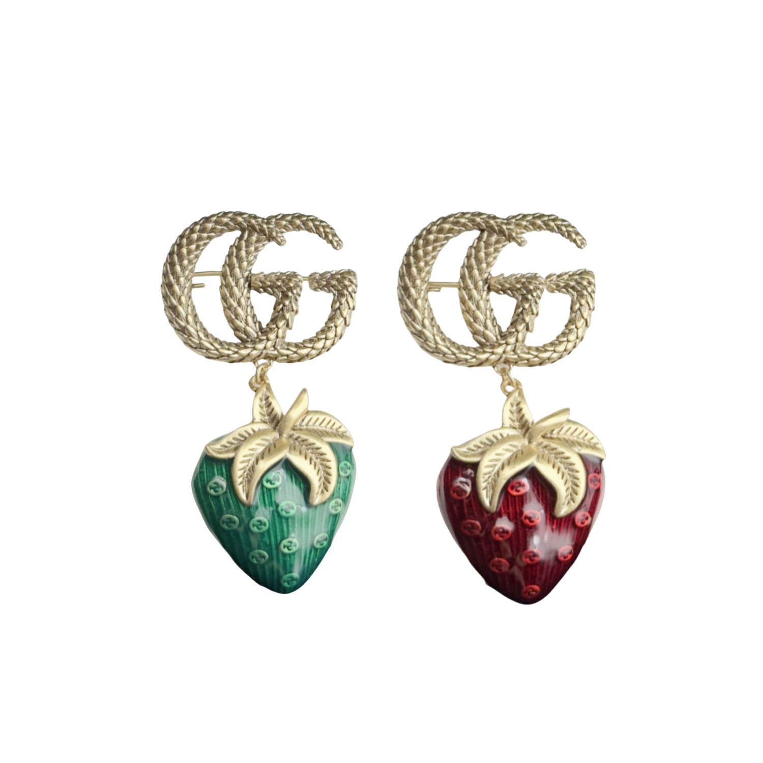 GGB008 GG Strawberry brooch pin - ccjewelryacc