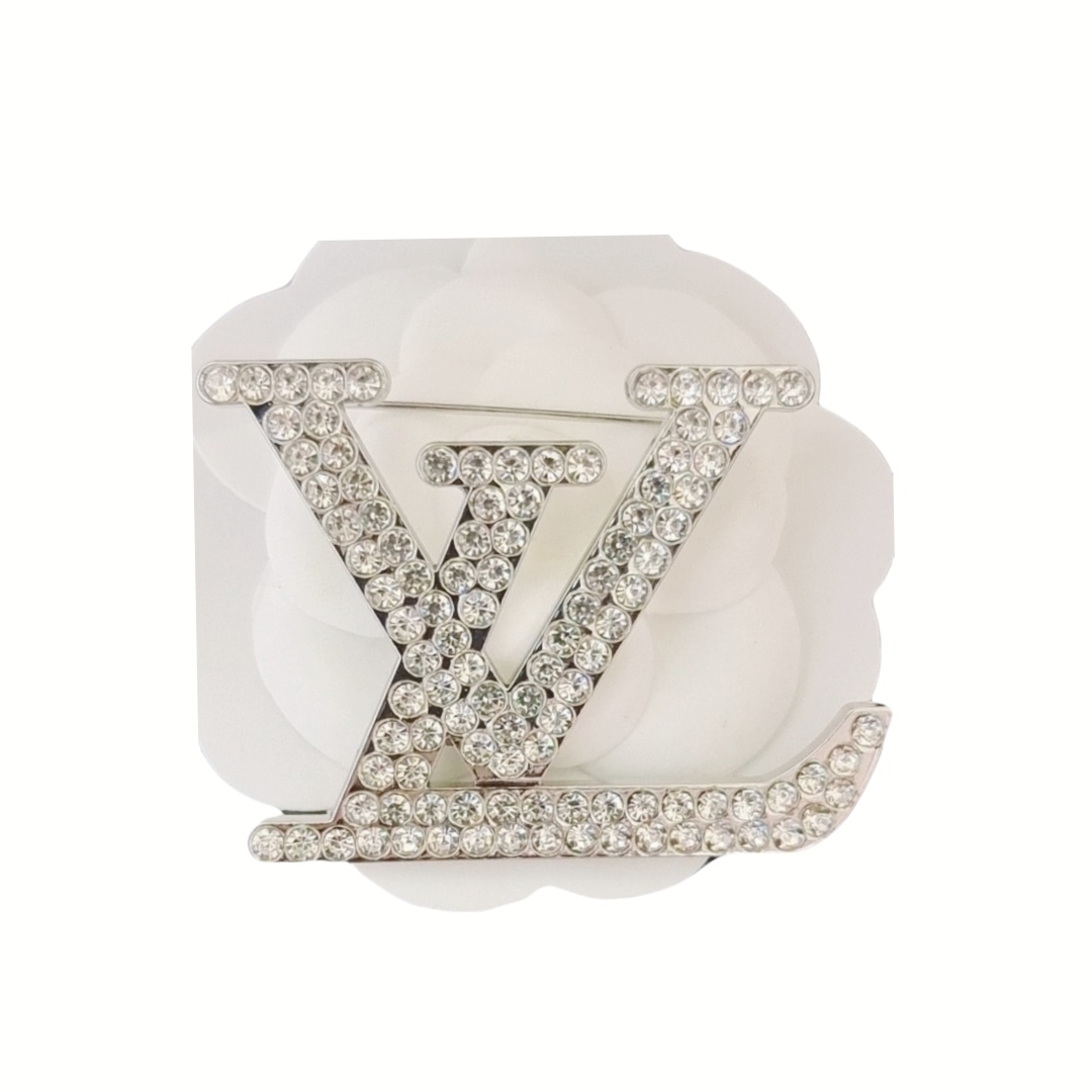 LVB016 Crystal Sparkling Louise Brooch Large - ccjewelryacc