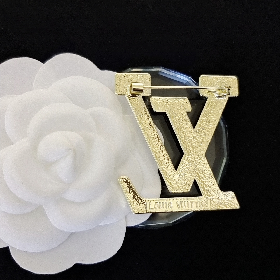 LVB017 Crystal Sparkling Louise Brooch - ccjewelryacc