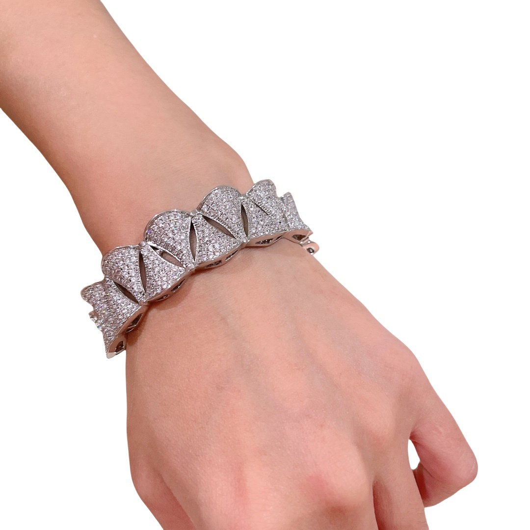 BGS002 18k gold Divas dream bangle bracelet - ccjewelryacc