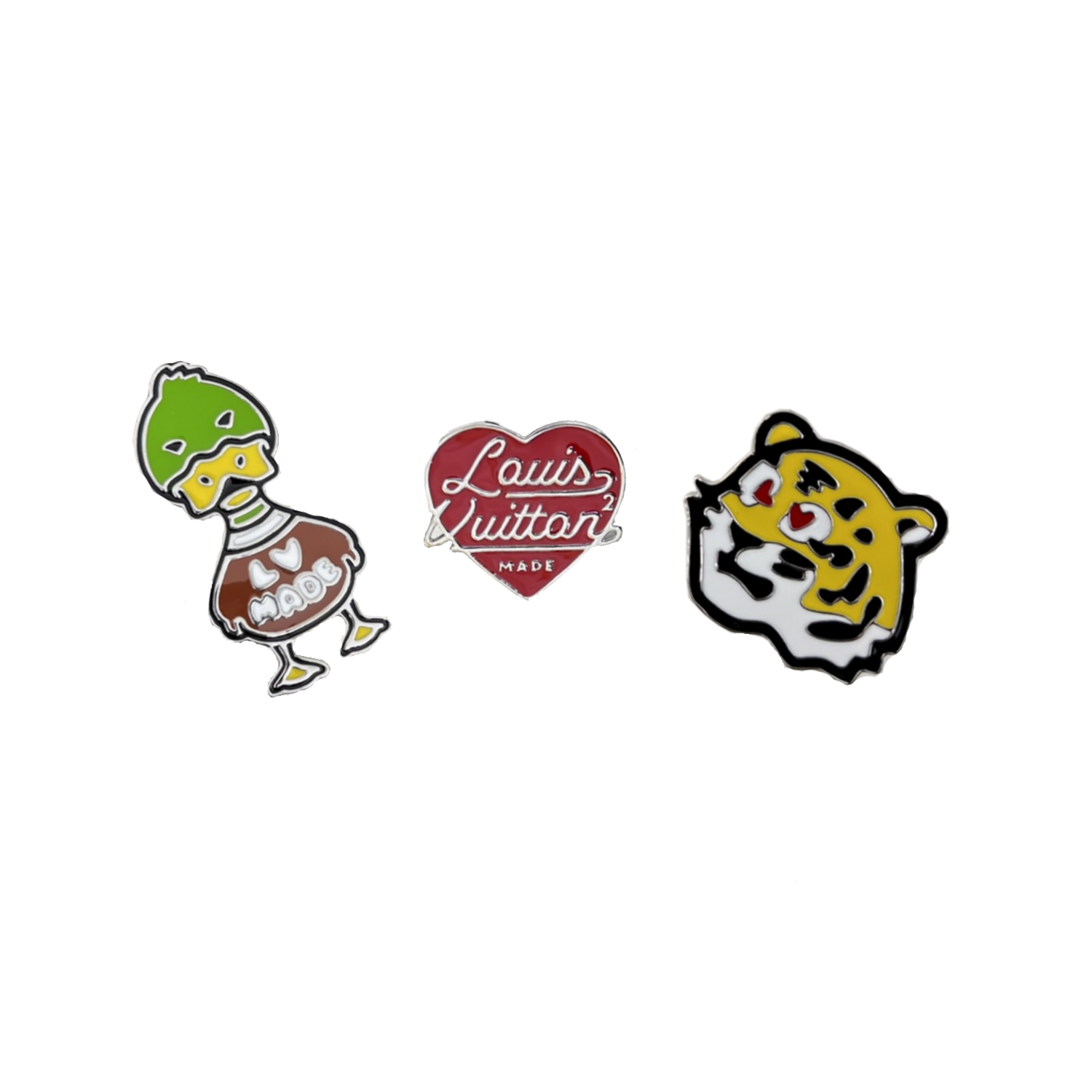LVB006 Louis x Nigo Pins Set of 3 - ccjewelryacc