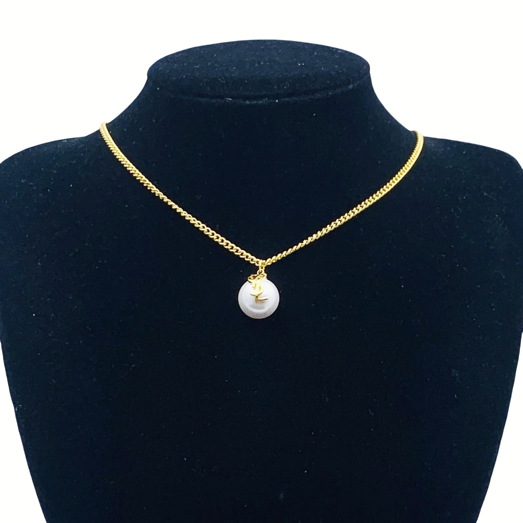 YYN009 YVES Pearl pendant necklace - ccjewelryacc