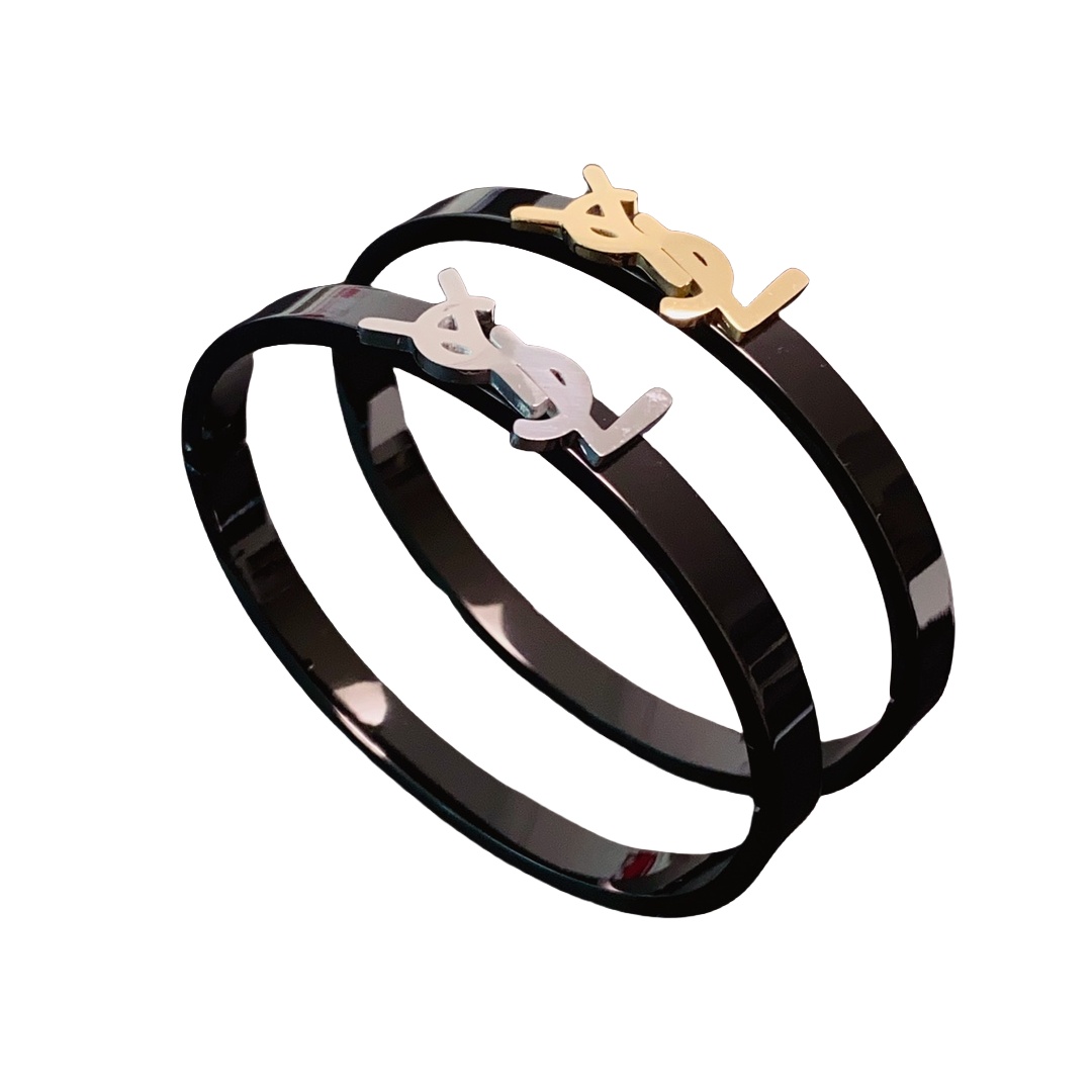 YYS017 YVES Fine titanium steel bangle bracelet - ccjewelryacc