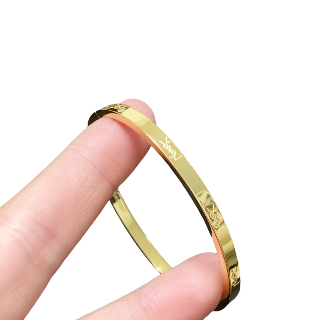 YYS016 YVES Fine titanium steel bangle bracelet - ccjewelryacc