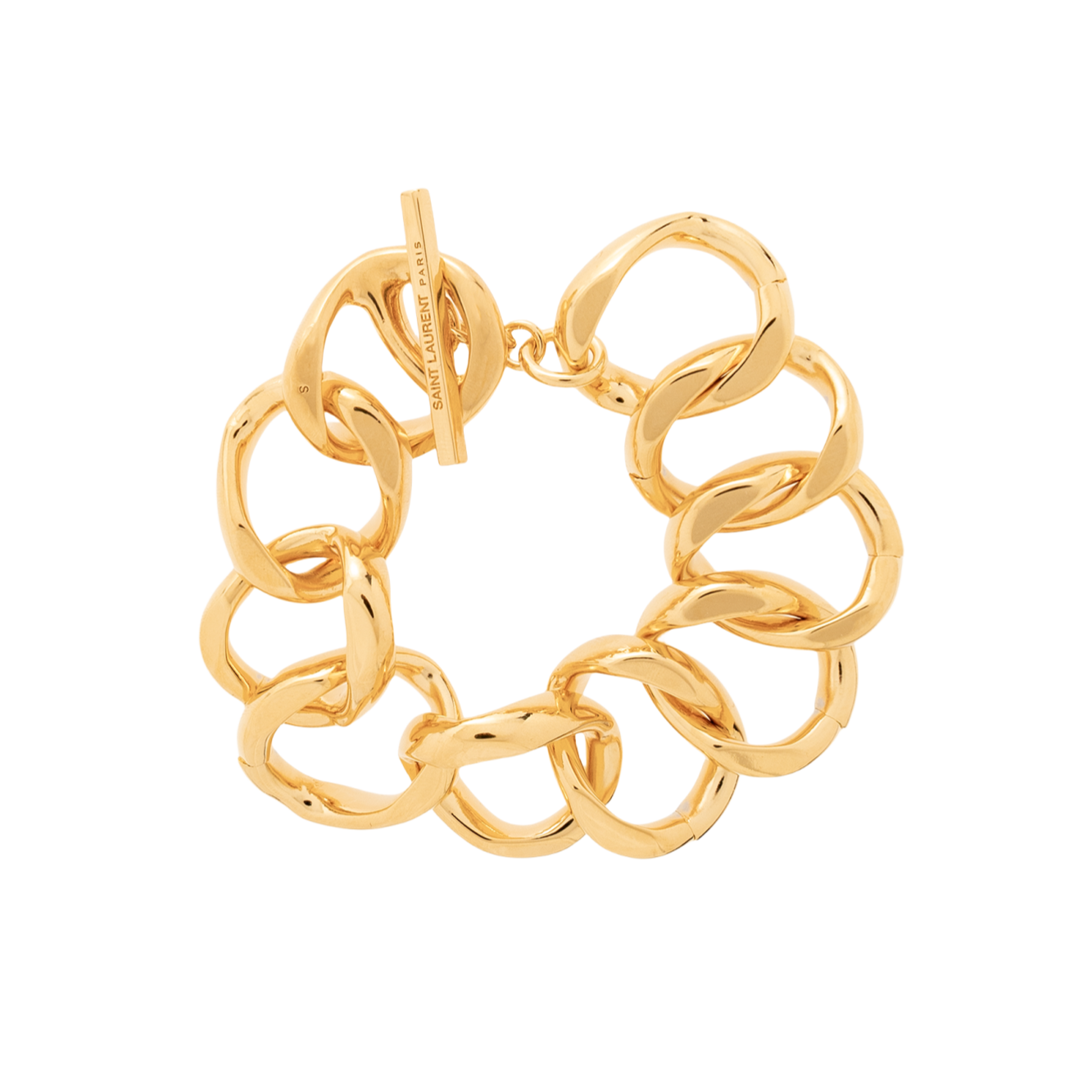 YYS015 YVES GOLD chunky metal bracelet chain - ccjewelryacc