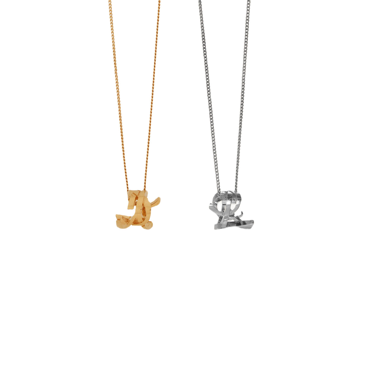 YYN013 CASSANDRE twist pendant necklace in metal - ccjewelryacc