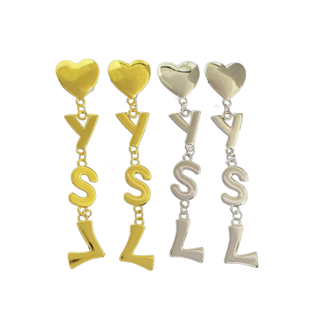 YYE014 LSY Logo Dangle Earrings - ccjewelryacc