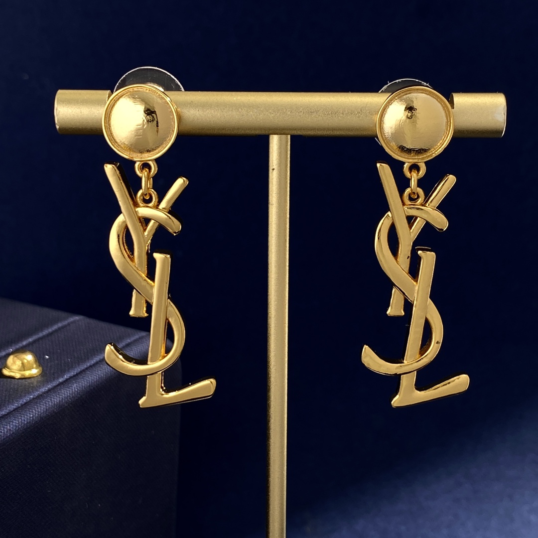 YYE074 Letter Y dangle earring - ccjewelryacc