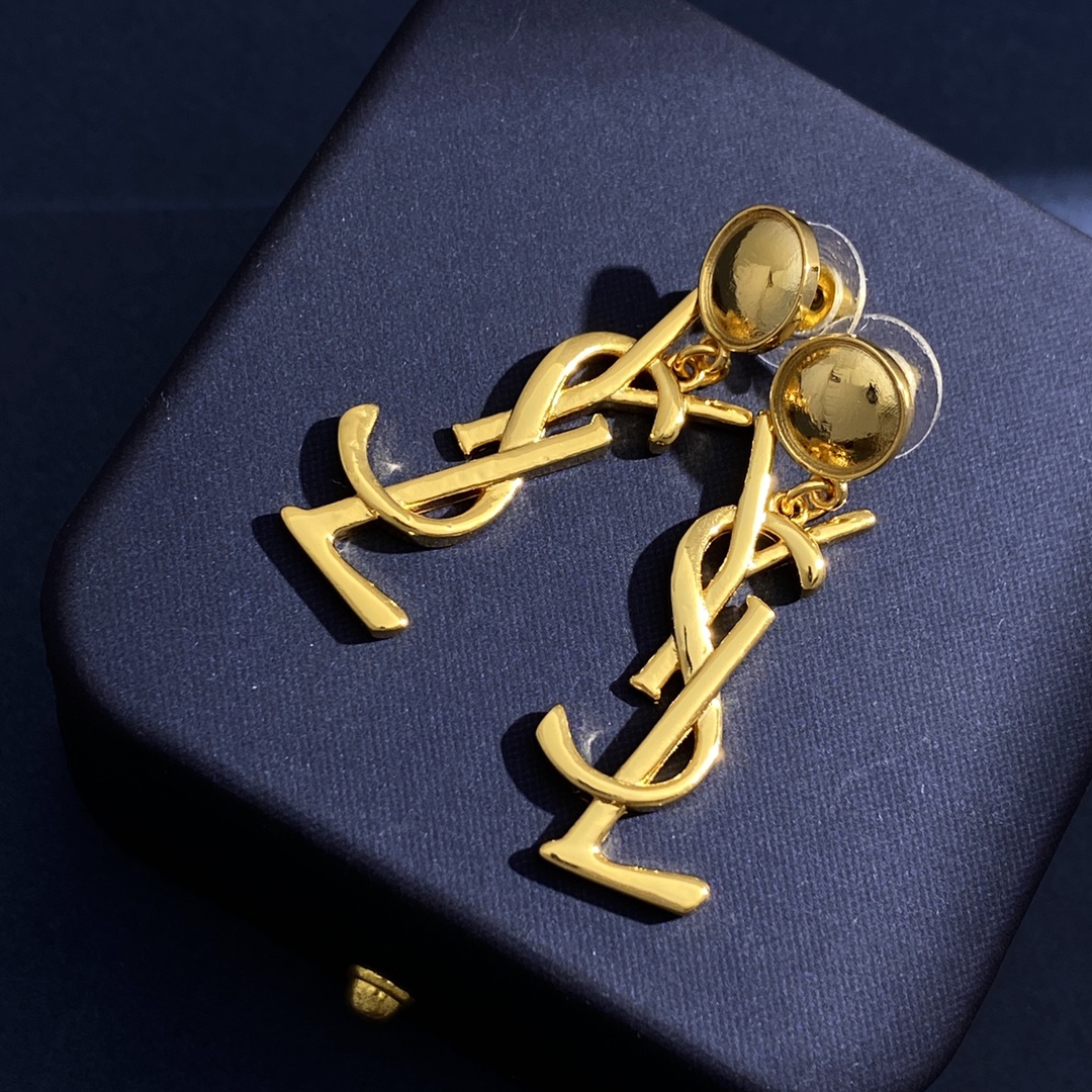 YYE074 Letter Y dangle earring - ccjewelryacc