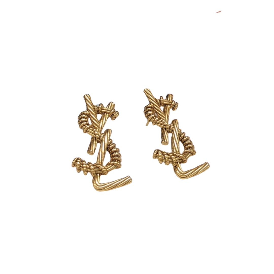 YYE026 opyum LSY threader earrings in metal - ccjewelryacc