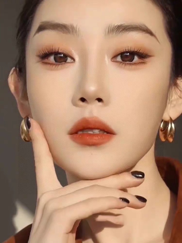 YYE044 YVES Arty gold-tone hoop earrings - ccjewelryacc