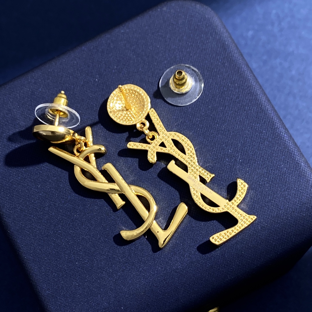 YYE074 Letter Y dangle earring - ccjewelryacc