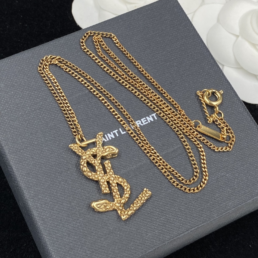 YYN002 Snake texture LSY Pendant necklace - ccjewelryacc