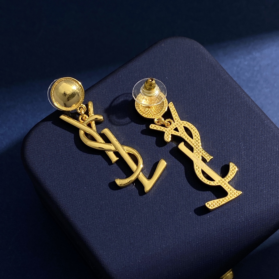 YYE074 Letter Y dangle earring - ccjewelryacc