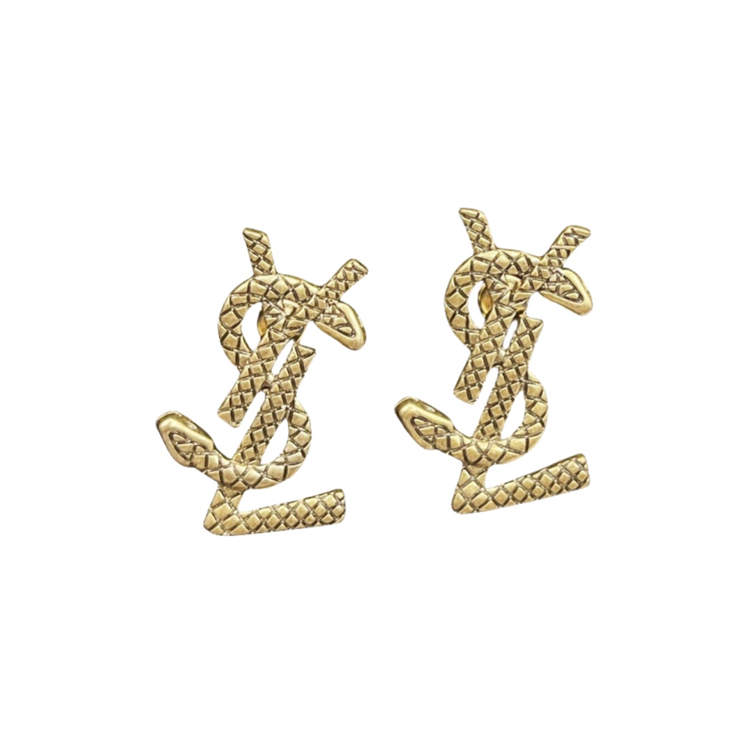 YYE029 Snake texture LSY earrings - ccjewelryacc