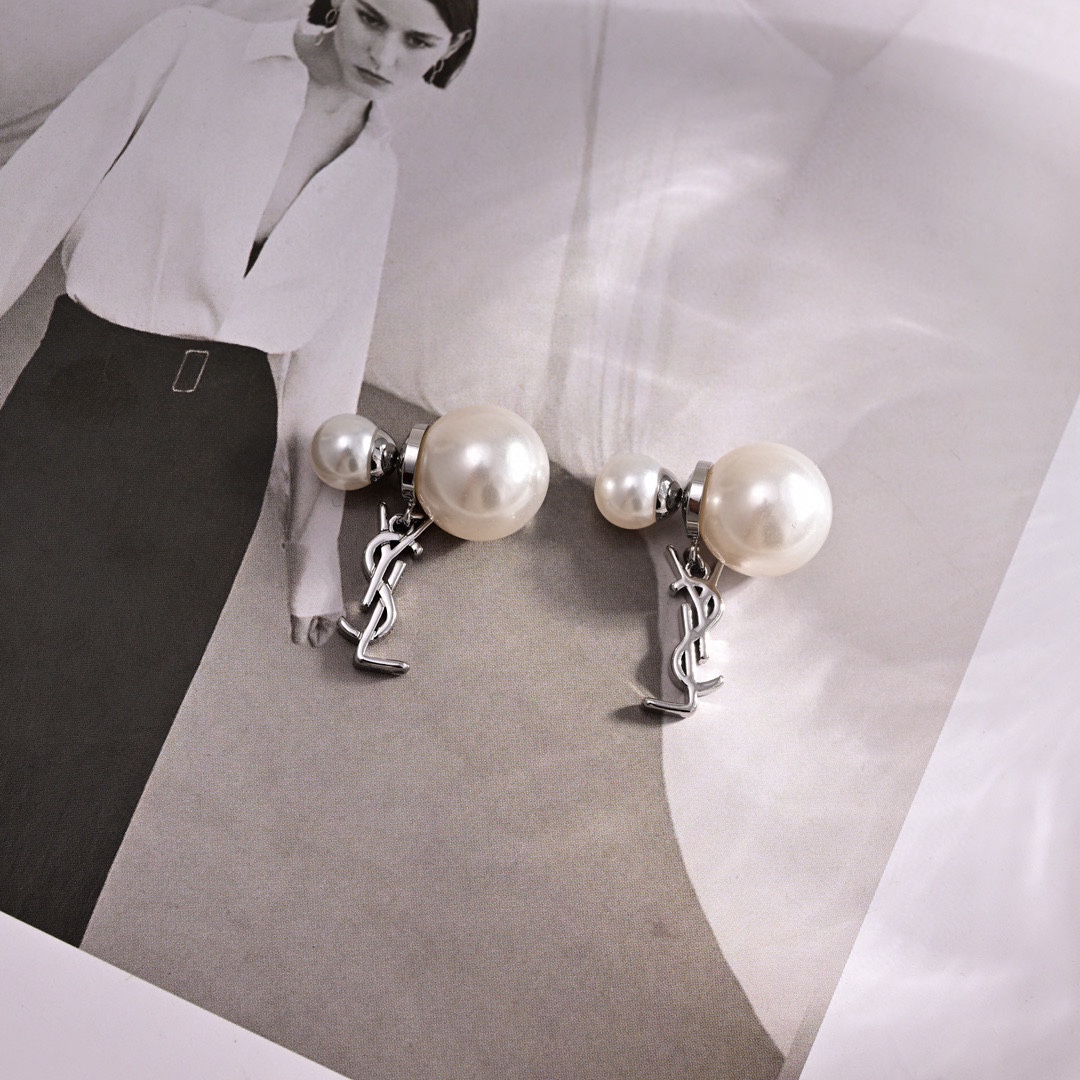 YYE013 YVES Pearl earring - ccjewelryacc