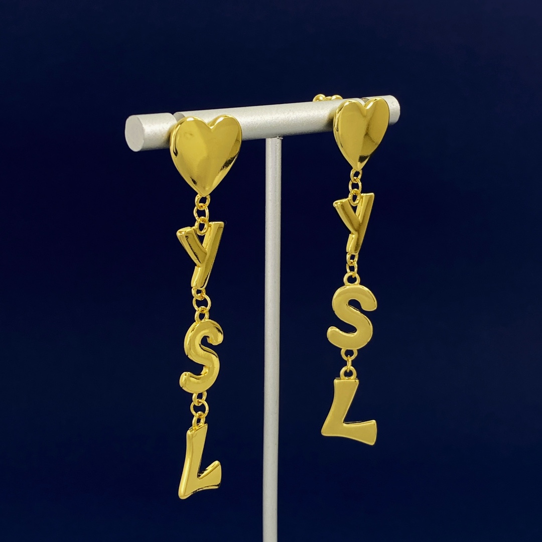 YYE014 LSY Logo Dangle Earrings - ccjewelryacc