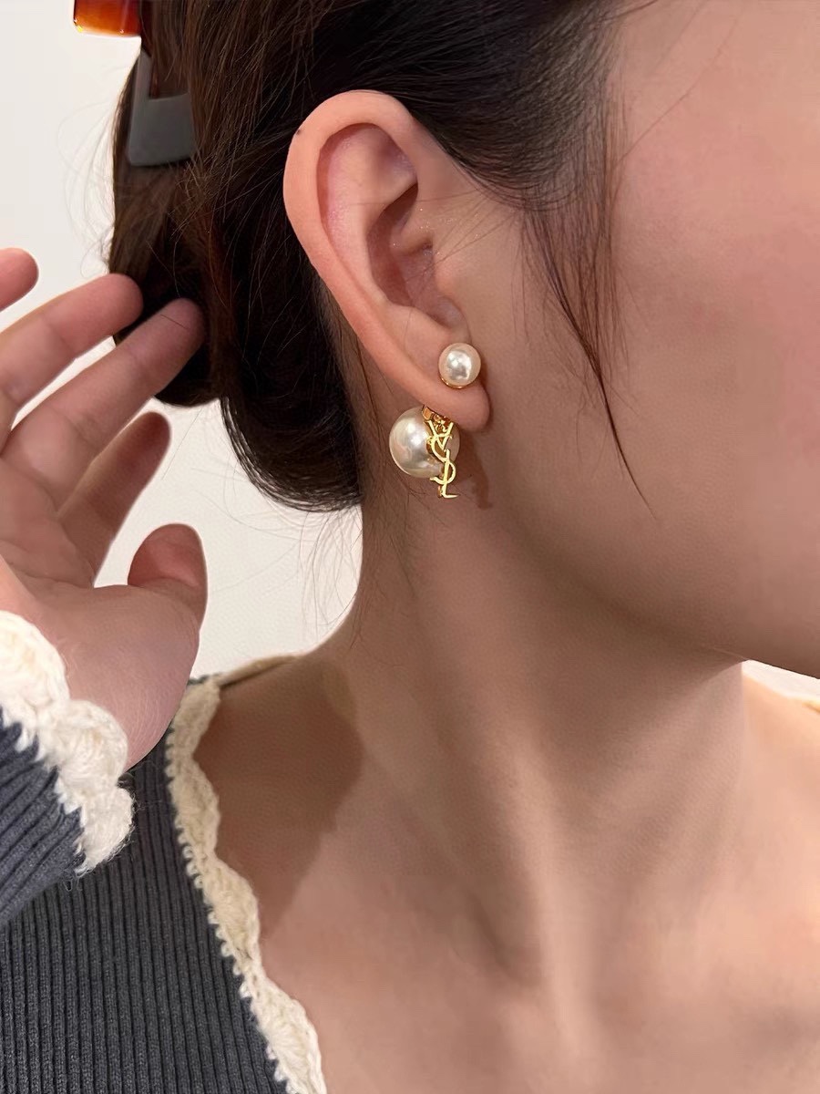YYE013 YVES Pearl earring - ccjewelryacc