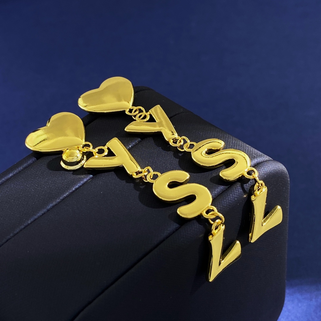 YYE014 LSY Logo Dangle Earrings - ccjewelryacc
