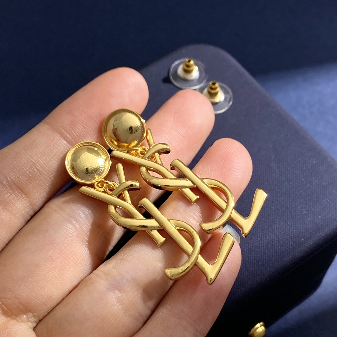 YYE074 Letter Y dangle earring - ccjewelryacc