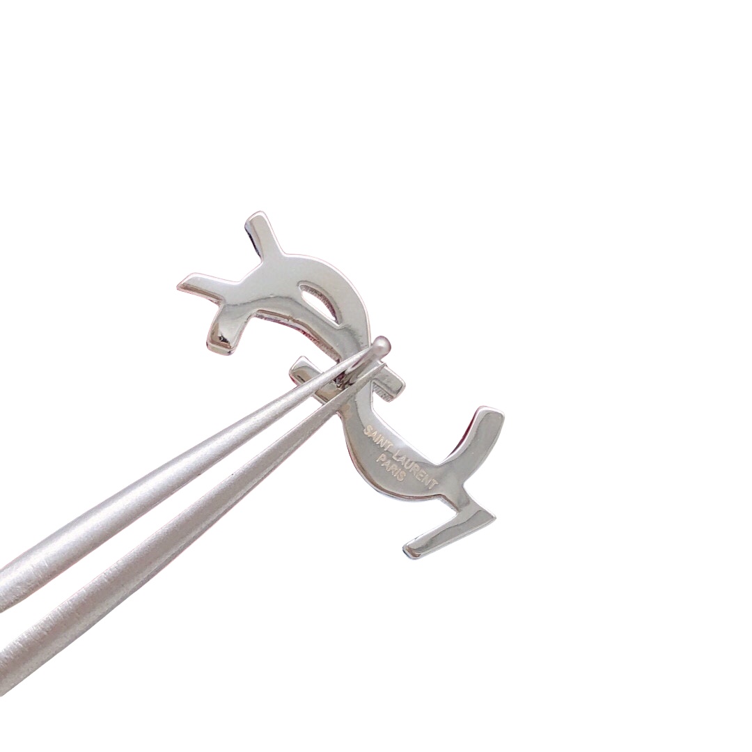 YYE009 YSL Cassandre earring in metal and crystal - ccjewelryacc