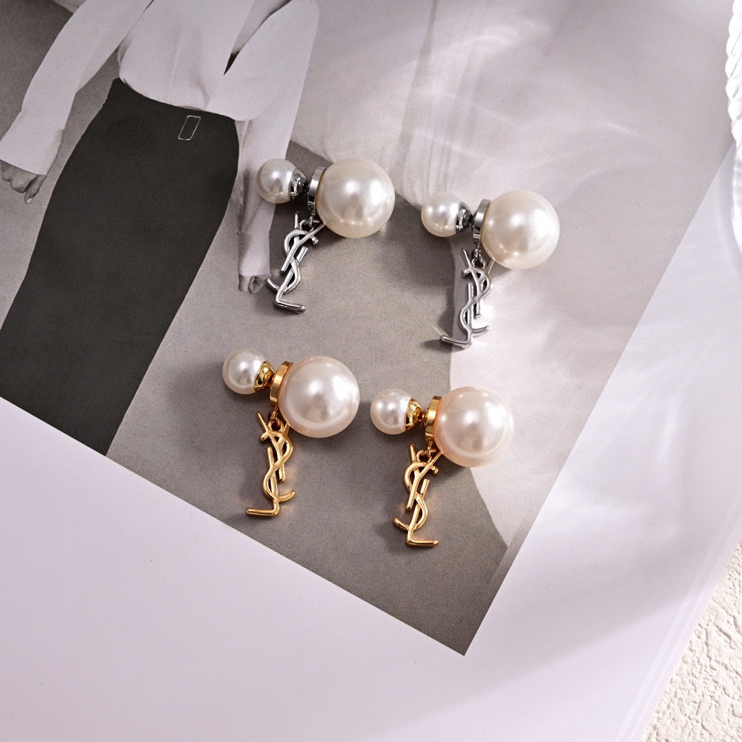 YYE013 YVES Pearl earring - ccjewelryacc