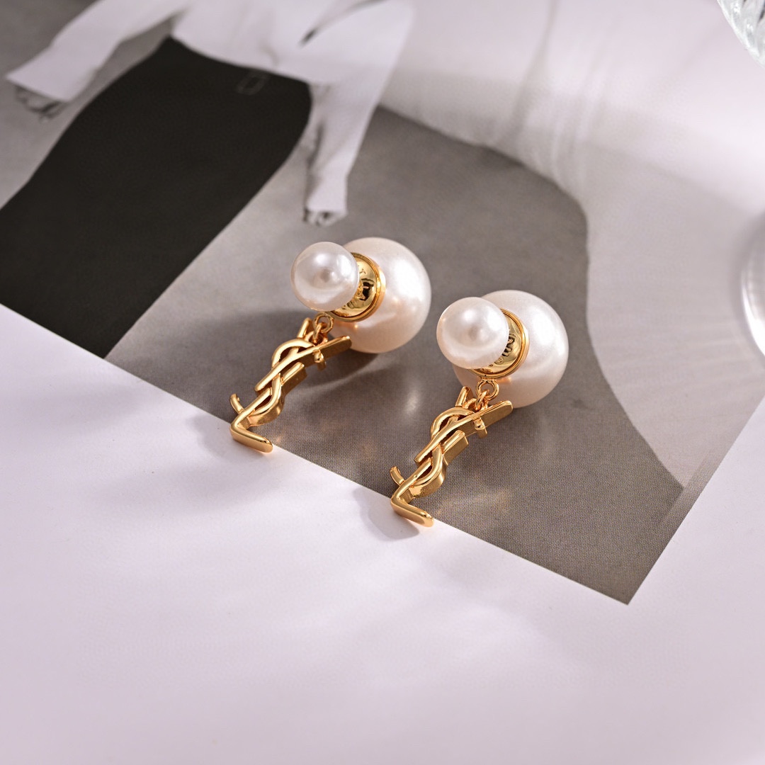 YYE013 YVES Pearl earring - ccjewelryacc