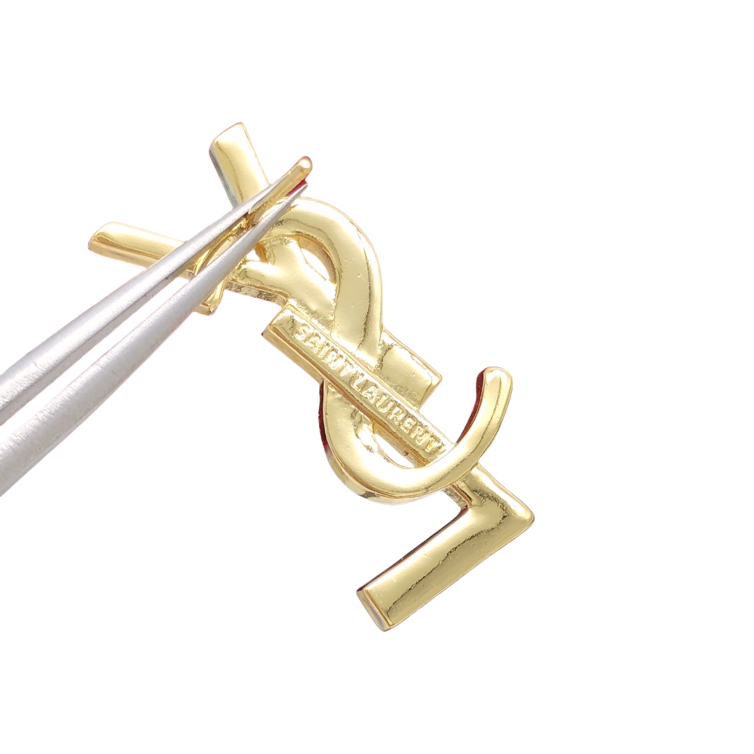 YYE015 Cassandre earring in metal and rhinestones - ccjewelryacc