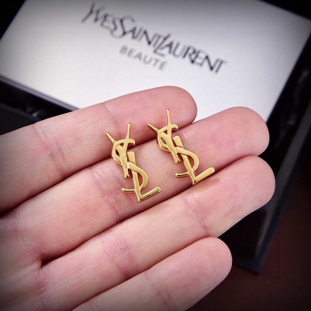 YYE025 Le CASSANDRE Stud earring gold plated - ccjewelryacc