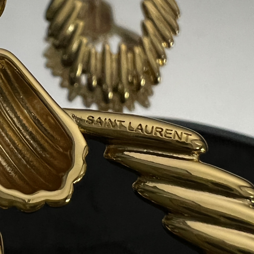 YYE042 YVES chain knot metal stud earring - ccjewelryacc