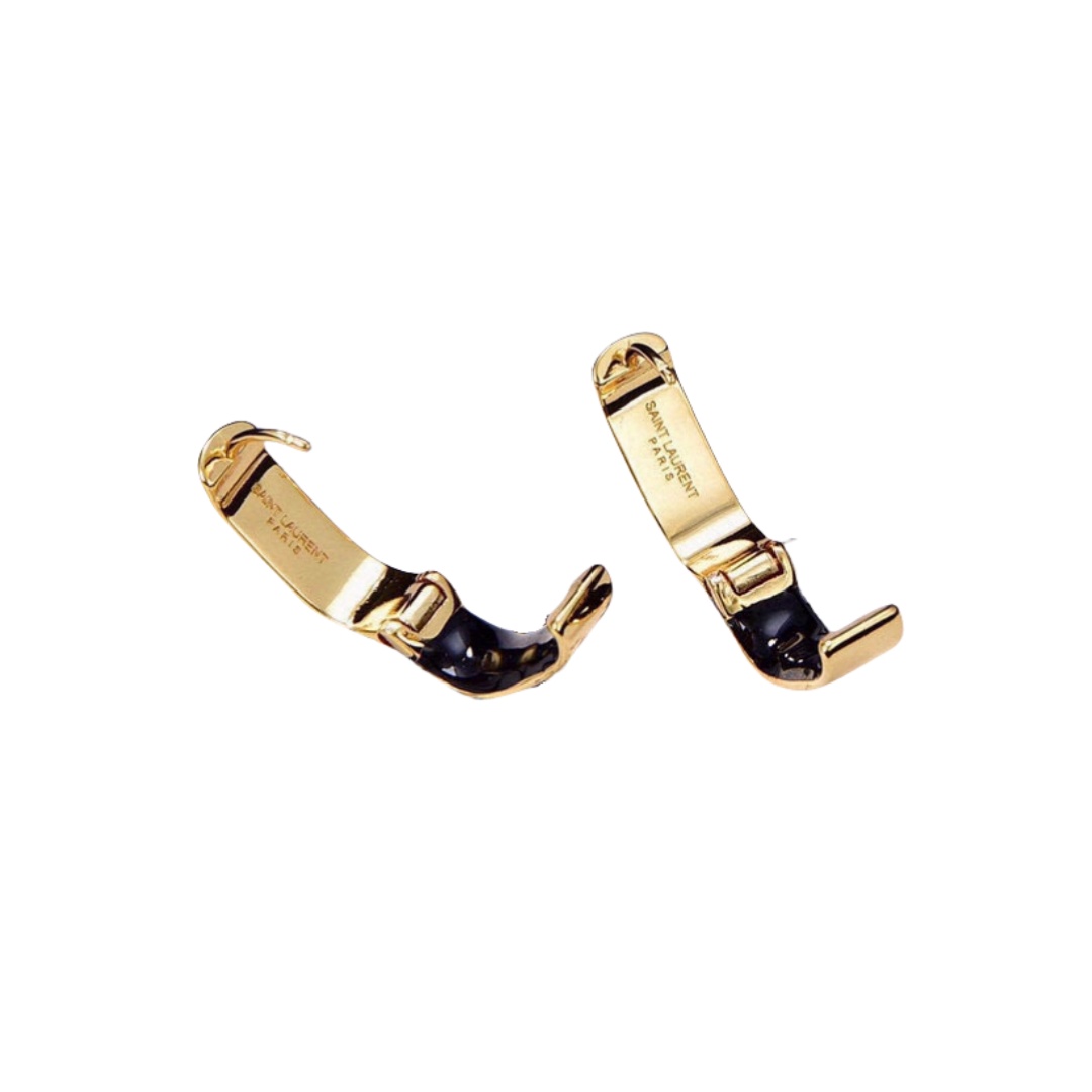 YYE024 YVES Enamel hook earring - ccjewelryacc