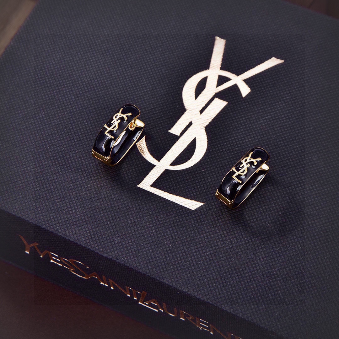 YYE024 YVES Enamel hook earring - ccjewelryacc