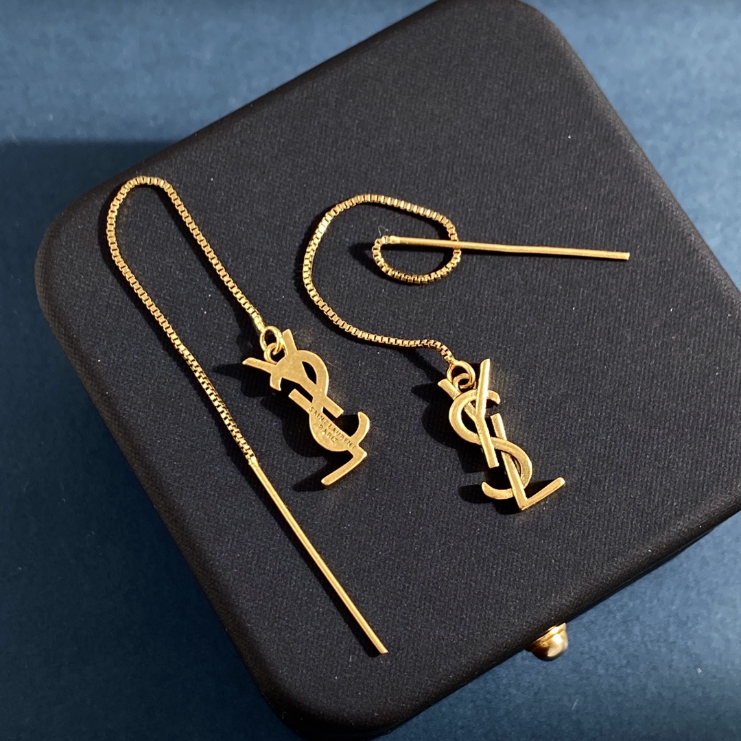 YYE048 CASSANDRE drop earring in gold plated - ccjewelryacc