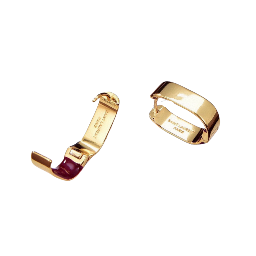 YYE024 YVES Enamel hook earring - ccjewelryacc