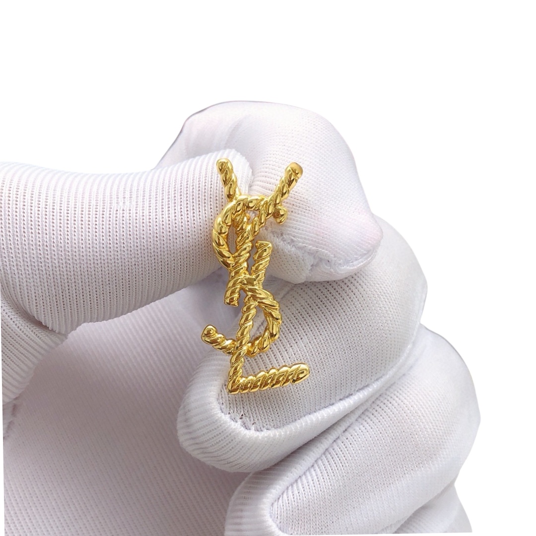 YYE041 CASSANDRE stud earring in gold plated - ccjewelryacc