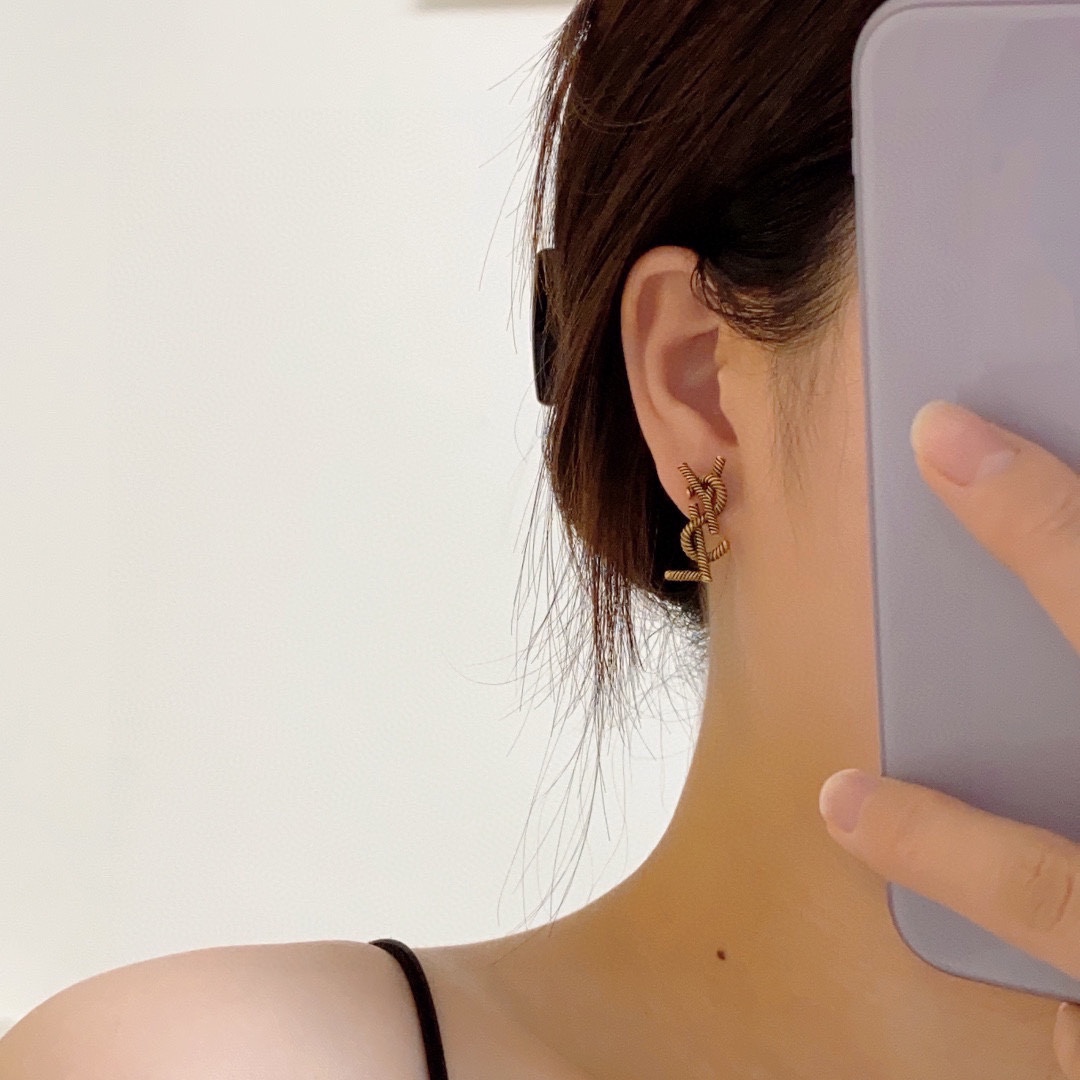 YYE057 YVES  Cassandre earring in metal - ccjewelryacc