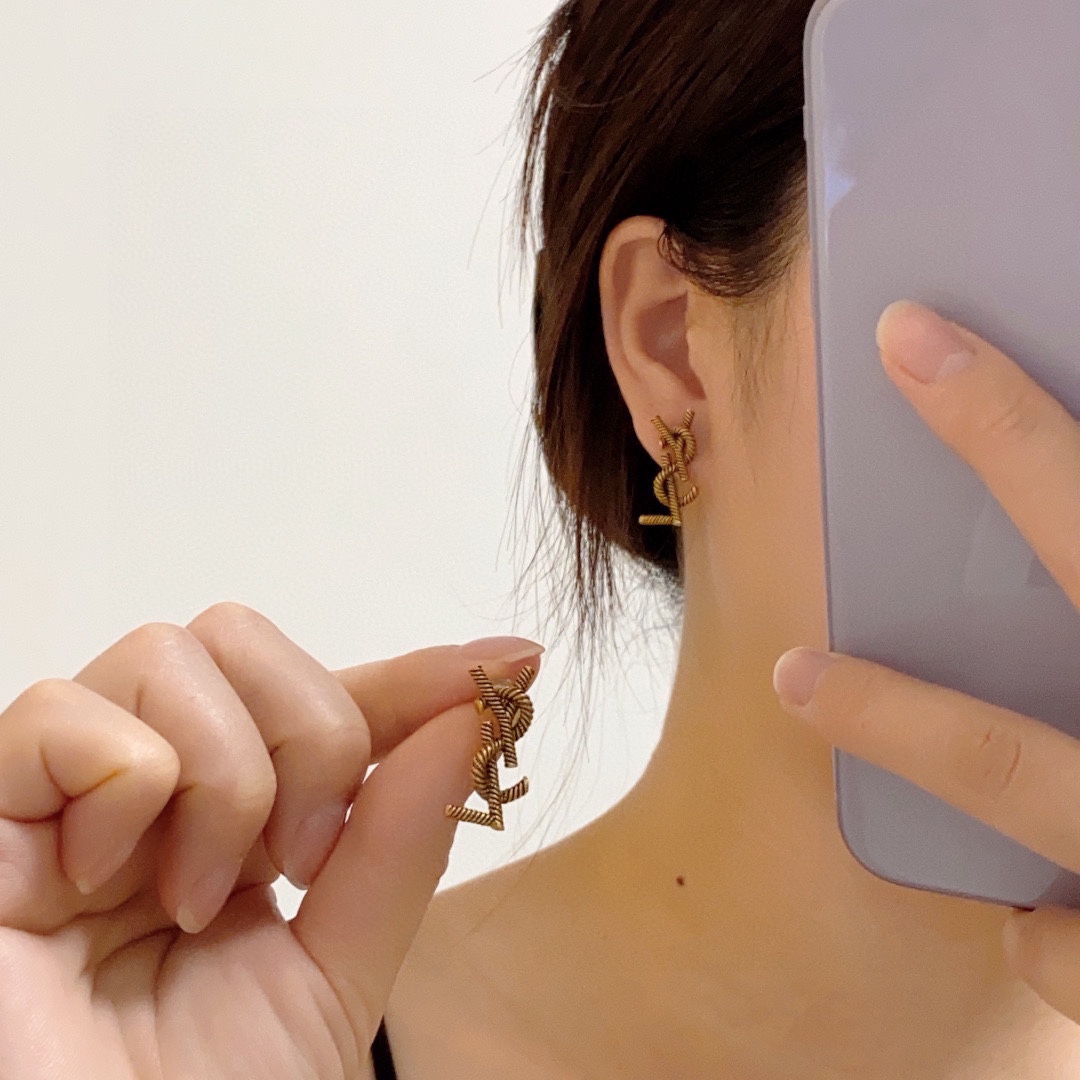 YYE057 YVES  Cassandre earring in metal - ccjewelryacc