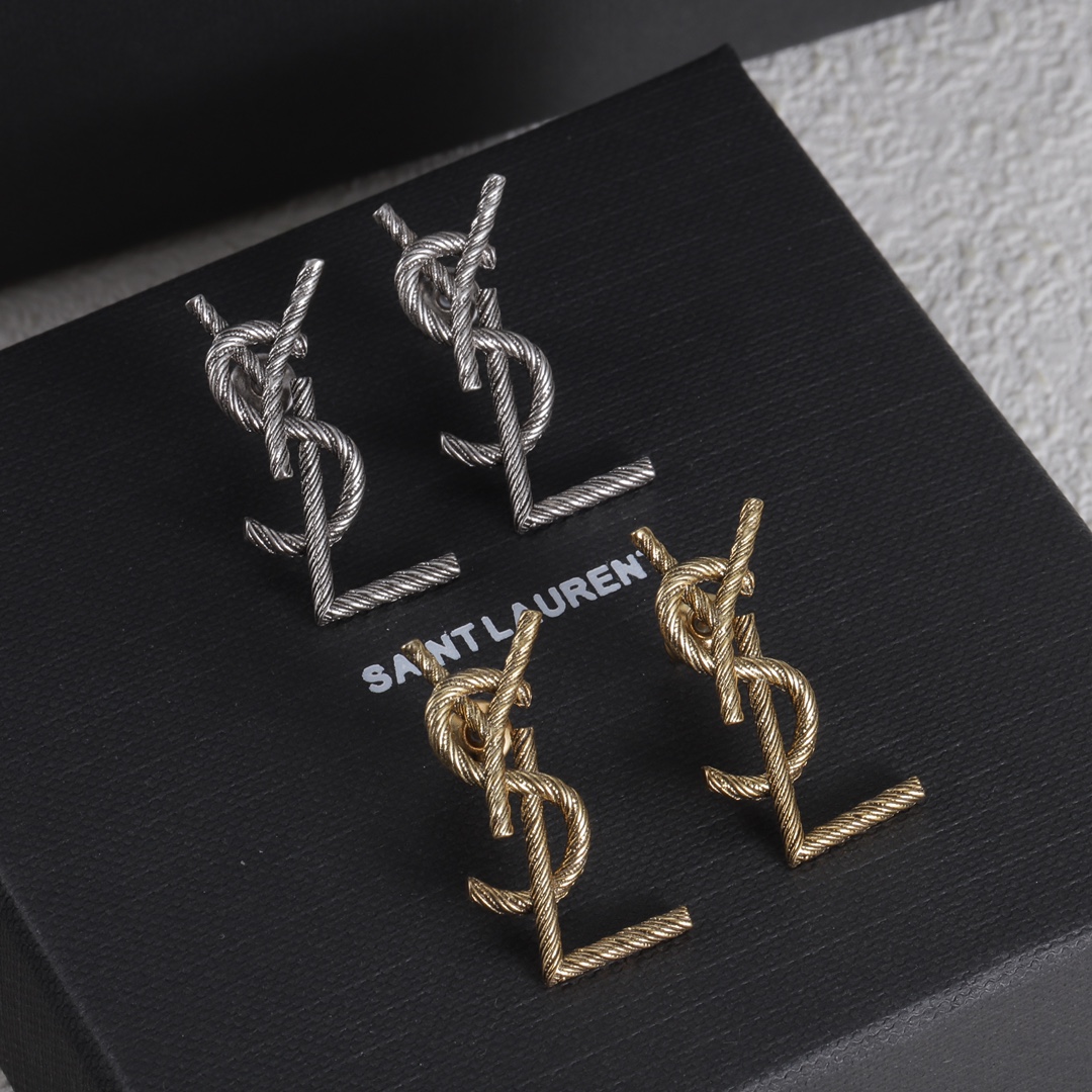 YYE068  LE CASSANDRE Metal Stud earring - ccjewelryacc