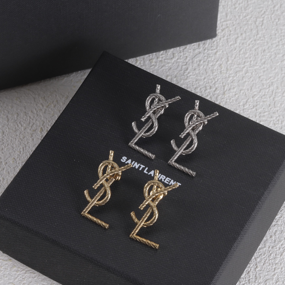 YYE068  LE CASSANDRE Metal Stud earring - ccjewelryacc