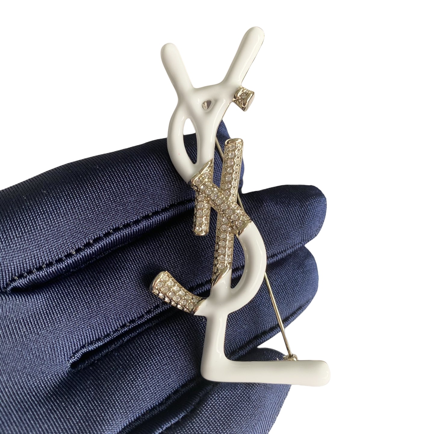 BYB031  LSY Logo Monogram Brooch Pin - ccjewelryacc