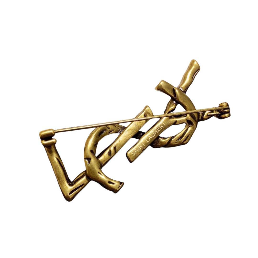 BYB048 Bronze texture LSY brooch pin - ccjewelryacc