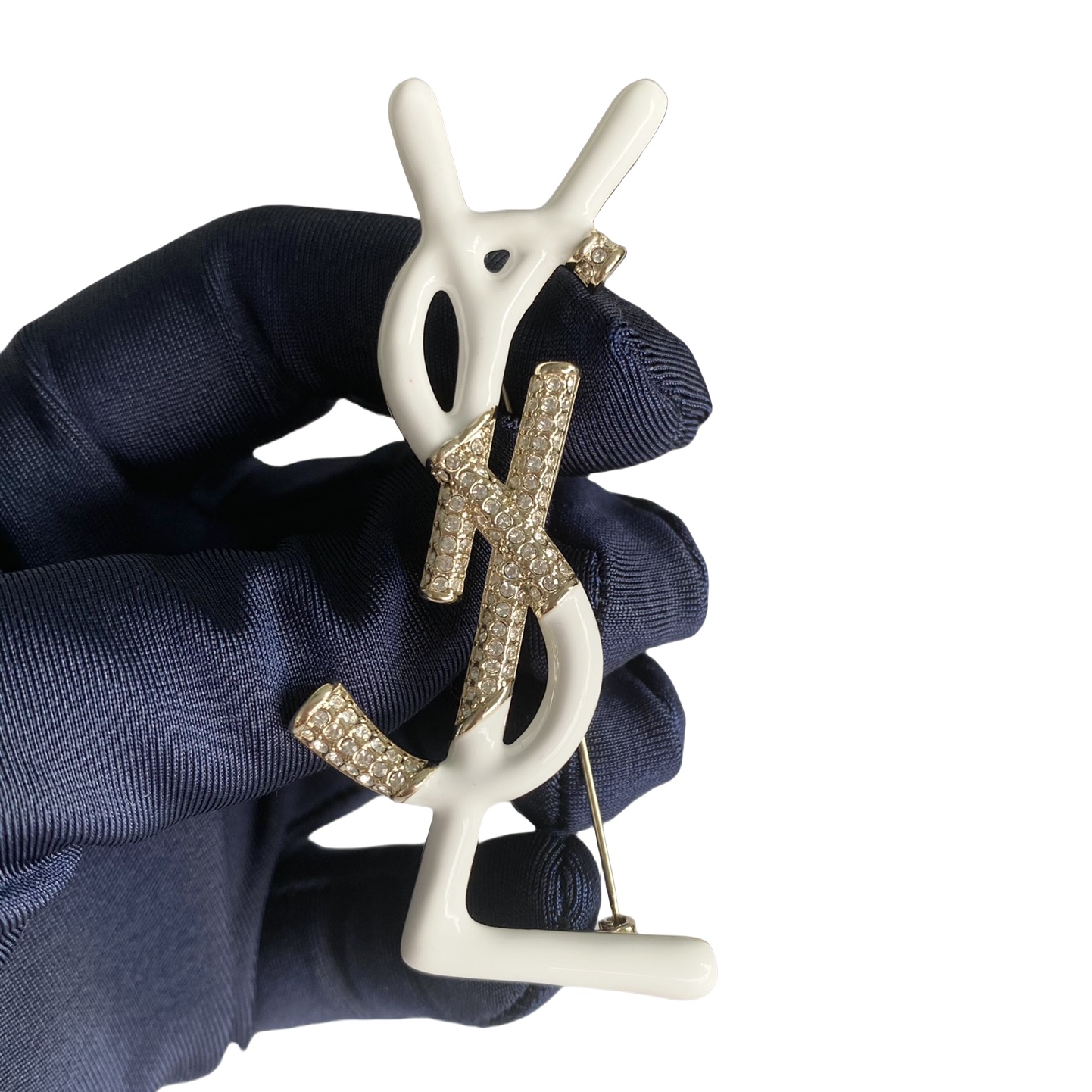 BYB031  LSY Logo Monogram Brooch Pin - ccjewelryacc