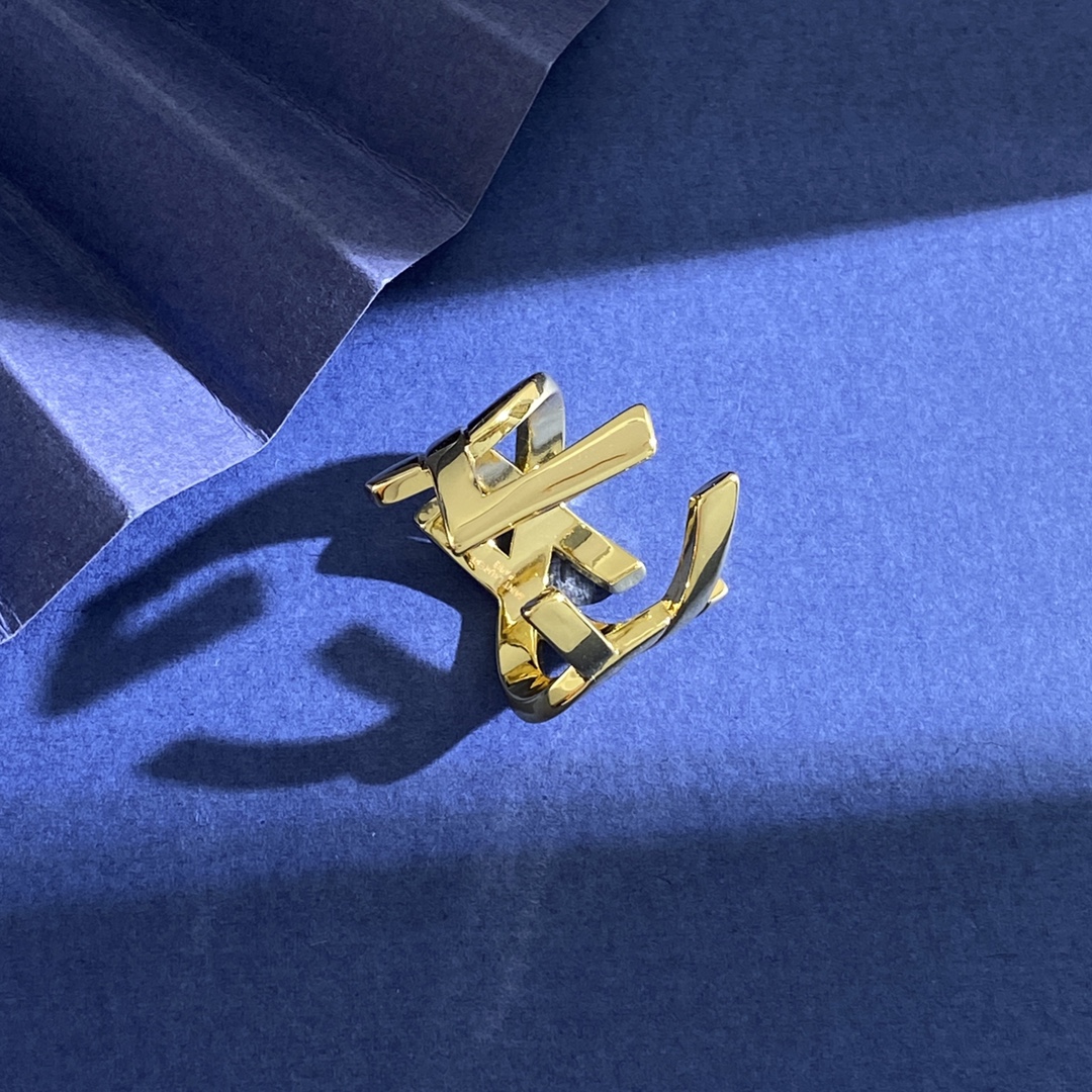 YYR003 YVES OPYUM twist ring in metal - ccjewelryacc