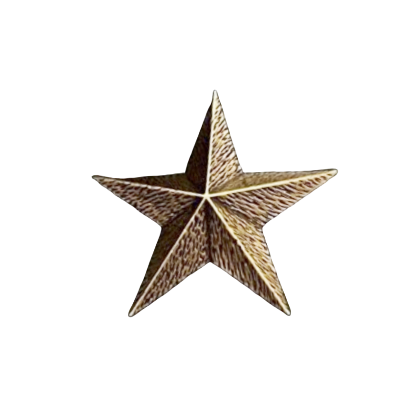 BYB044 YVES Vintage Pentastar brooch pin - ccjewelryacc