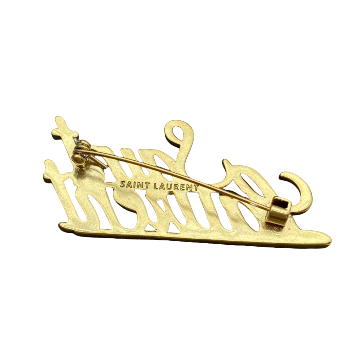 BYB052 Laurent saint letter brooch pin in metal - ccjewelryacc