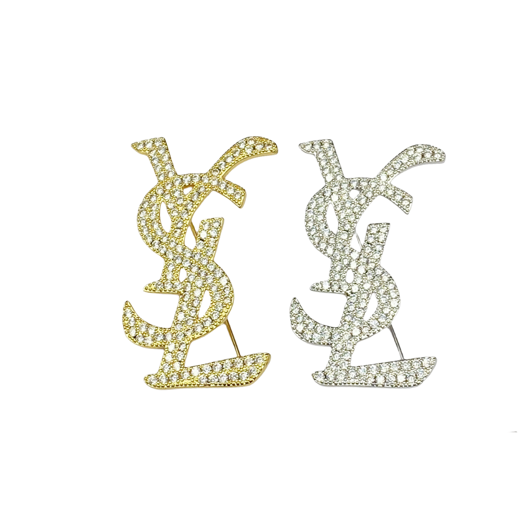 BYB026 Y logo pin - ccjewelryacc