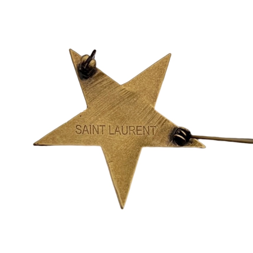 BYB044 YVES Vintage Pentastar brooch pin - ccjewelryacc